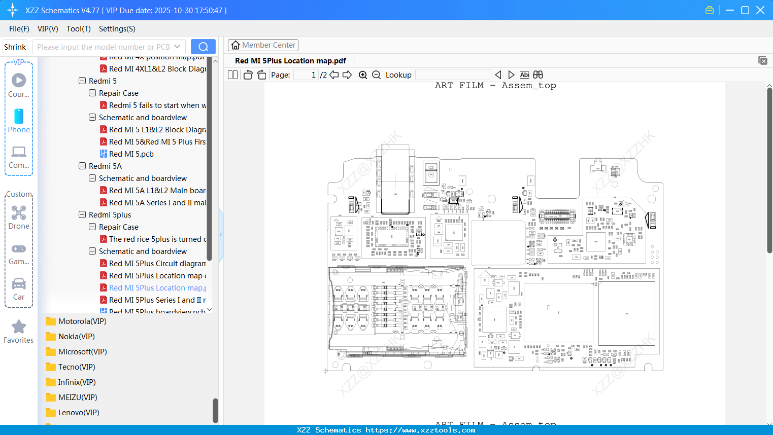 Xiaomi Redmi 5Plus Location Map
